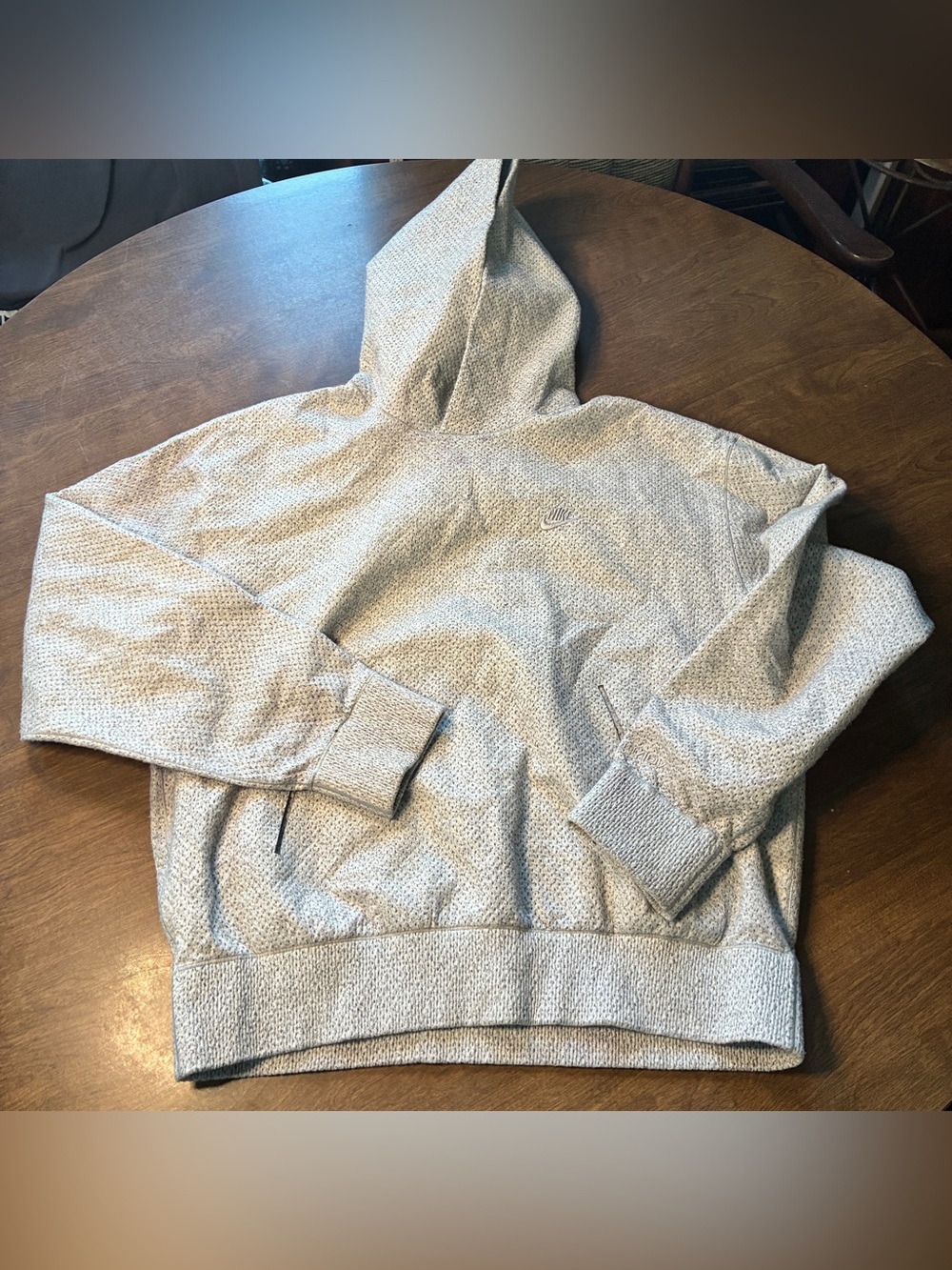 Nike Tech Pack Hoodie Mens Medium Grey Therma-FIT ADV Textured Fleece Pullover